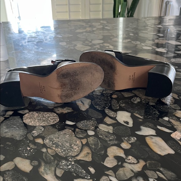 Kate Spade Black Patent Leather Flats with Bow - Picture 4 of 5